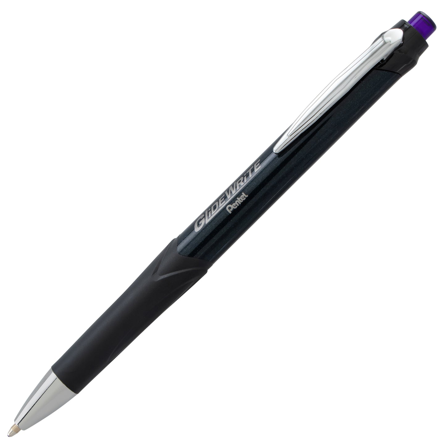 GlideWrite Signature Ballpoint Pen Black Barrel, (1.0mm) Medium line, Violet Ink (BX930A-V)
