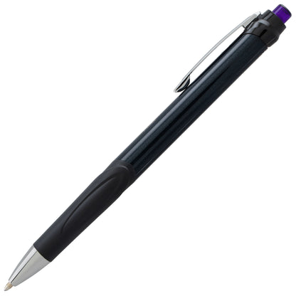 GlideWrite Signature Ballpoint Pen Black Barrel, (1.0mm) Medium line, Violet Ink (BX930A-V)