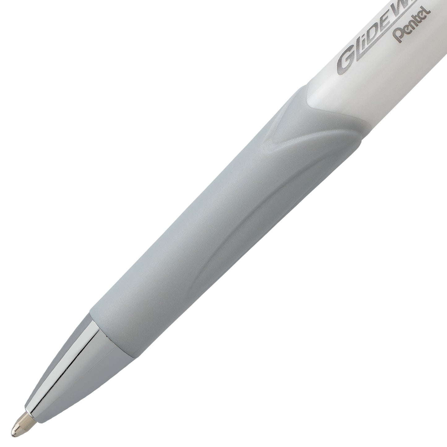 GlideWrite Signature Ballpoint Pen Pearl White Barrel, (1.0mm) Medium line, Red Ink (BX930W-B)