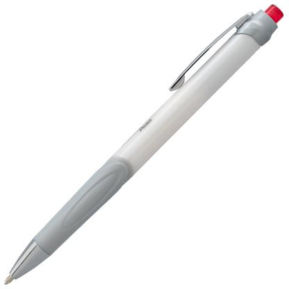 GlideWrite Signature Ballpoint Pen Pearl White Barrel, (1.0mm) Medium line, Red Ink (BX930W-B)