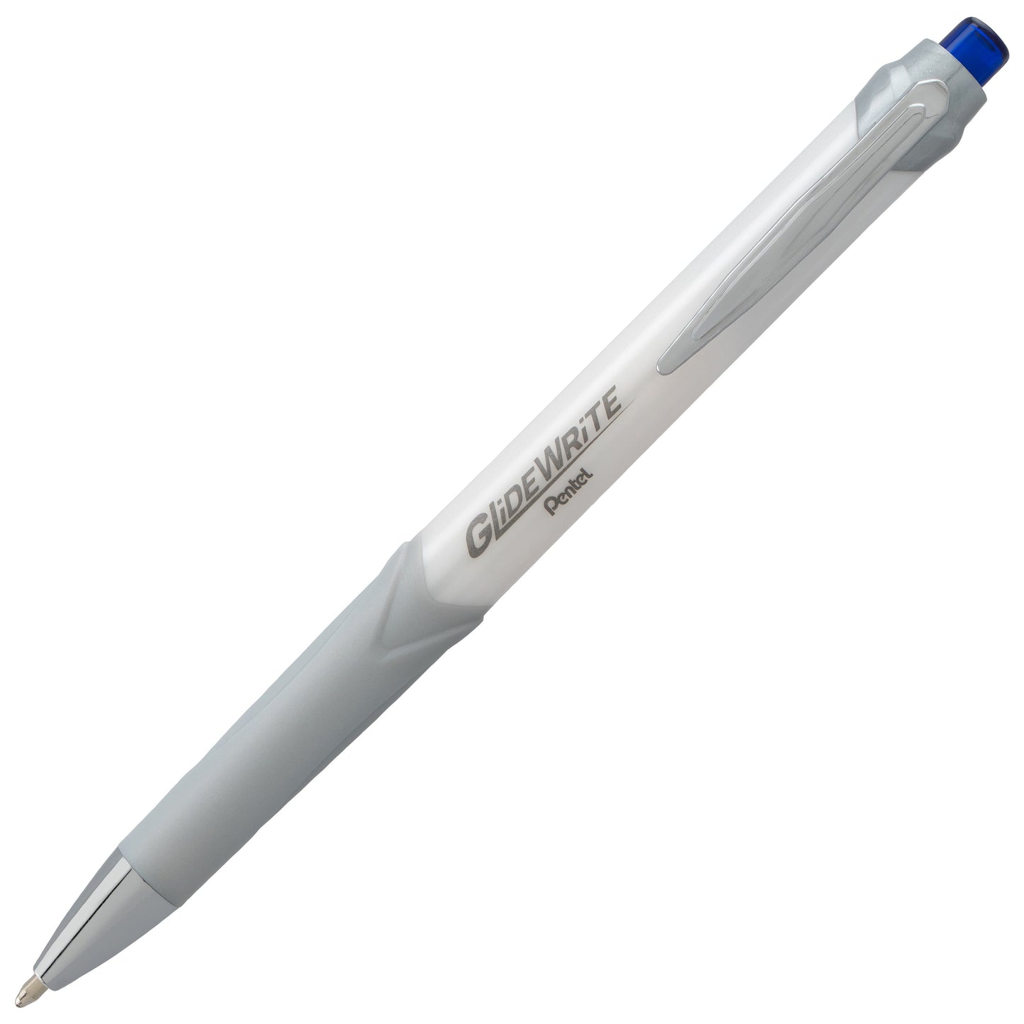 GlideWrite Signature Ballpoint Pen Pearl White Barrel, (1.0mm) Medium line, Blue Ink (BX930W-C)
