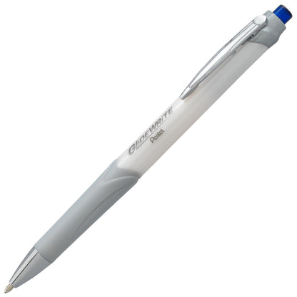 GlideWrite Signature Ballpoint Pen Pearl White Barrel, (1.0mm) Medium line, Blue Ink (BX930W-C)