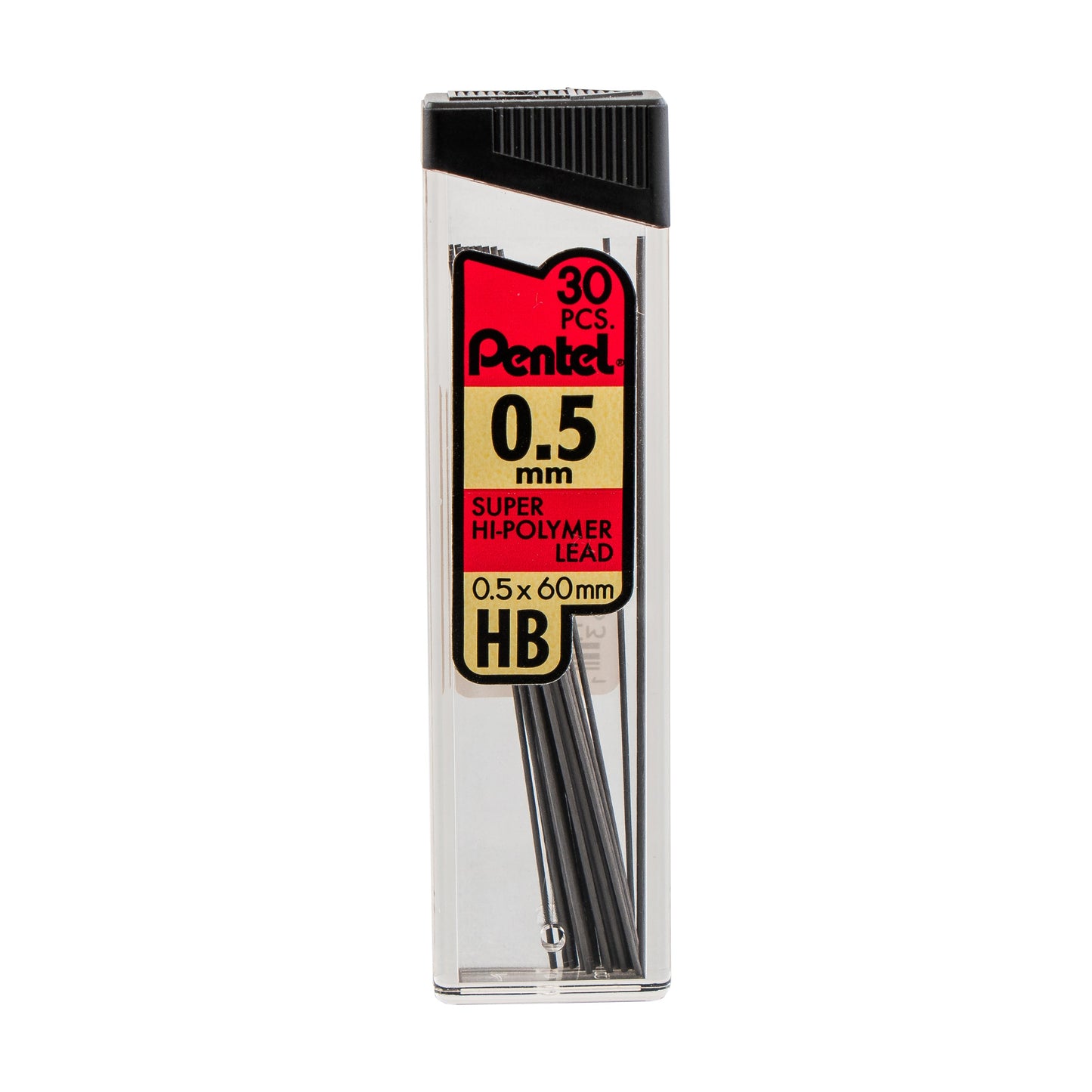 Super Hi-Polymer Lead Refill (0.5mm) Fine, HB, 30 pcs/Tube (C25-HB)