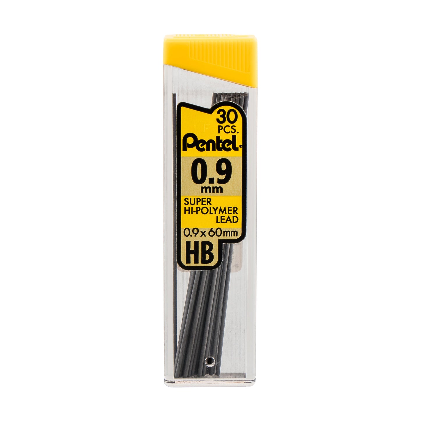 Super Hi-Polymer Lead Refill (0.9mm) Thick, HB, 30 pcs/Tube (C29-HB)