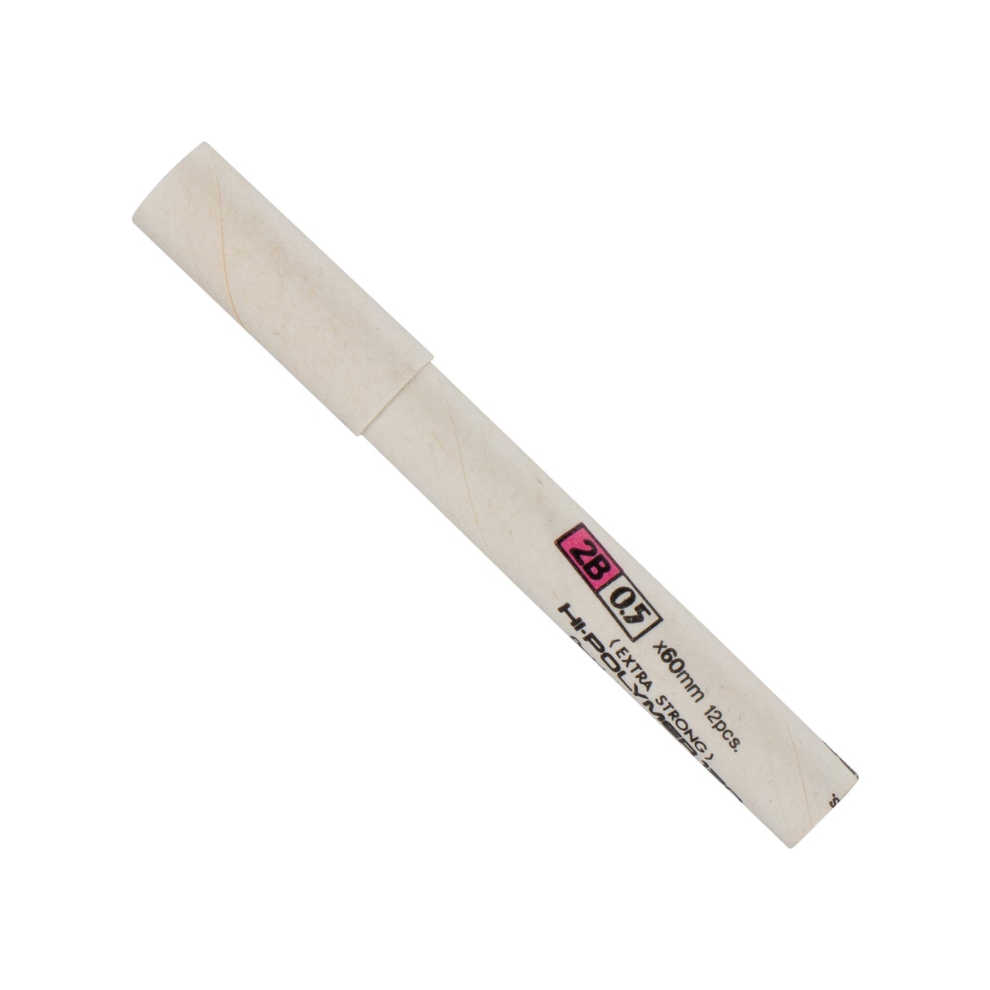 Refill Premium Hi-Polymer Lead (0.5mm) Fine, 2B, 12 pcs/Tube (C525-2B)