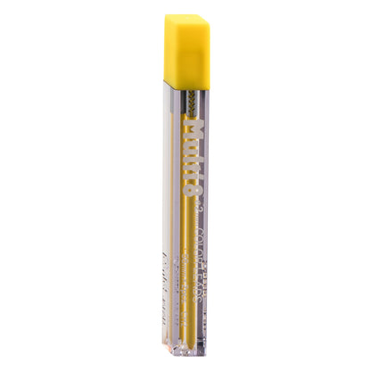 Pentel Arts 8 Colour Pencil Lead Refill (2.0mm), Yellow, 2 pcs/Tube (CH2-G)