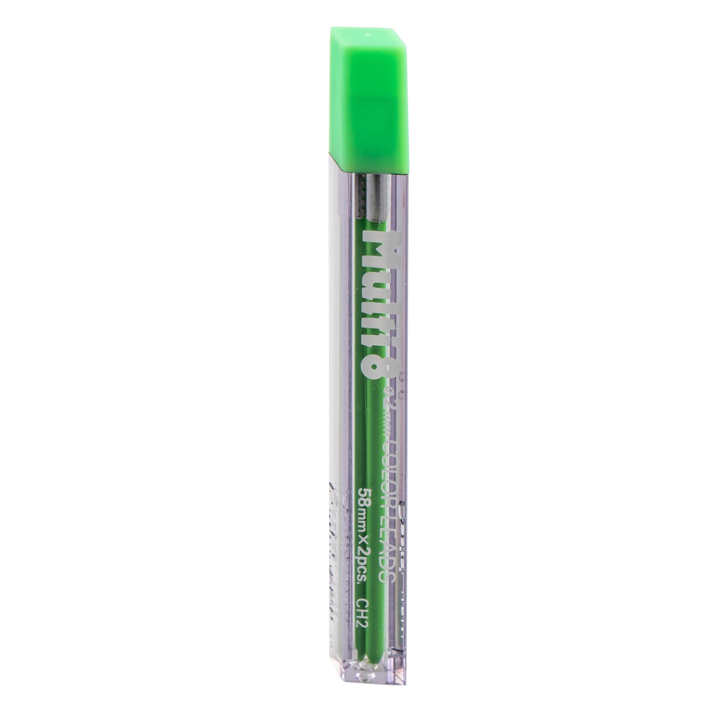 Pentel Arts 8 Colour Pencil Lead Refill (2.0mm), Lt. Green, 2 pcs/Tube (CH2-K)