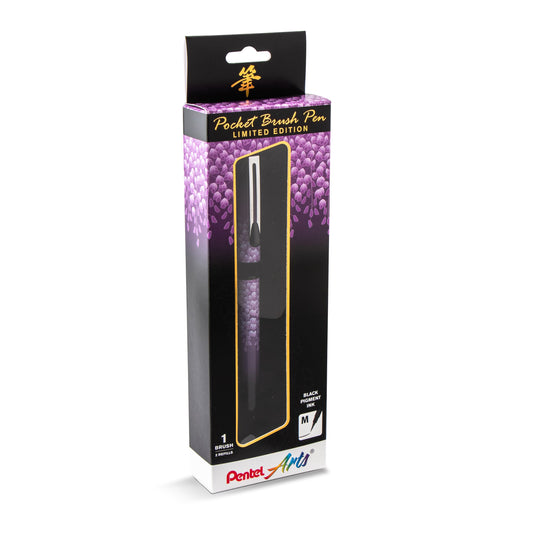 Pentel Arts Limited Edition Pocket Brush, Wisteria Wrap (GFKP3J1BPA)