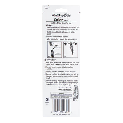 Pentel Arts Color Brush Red 1-Pk (GFLBP102)
