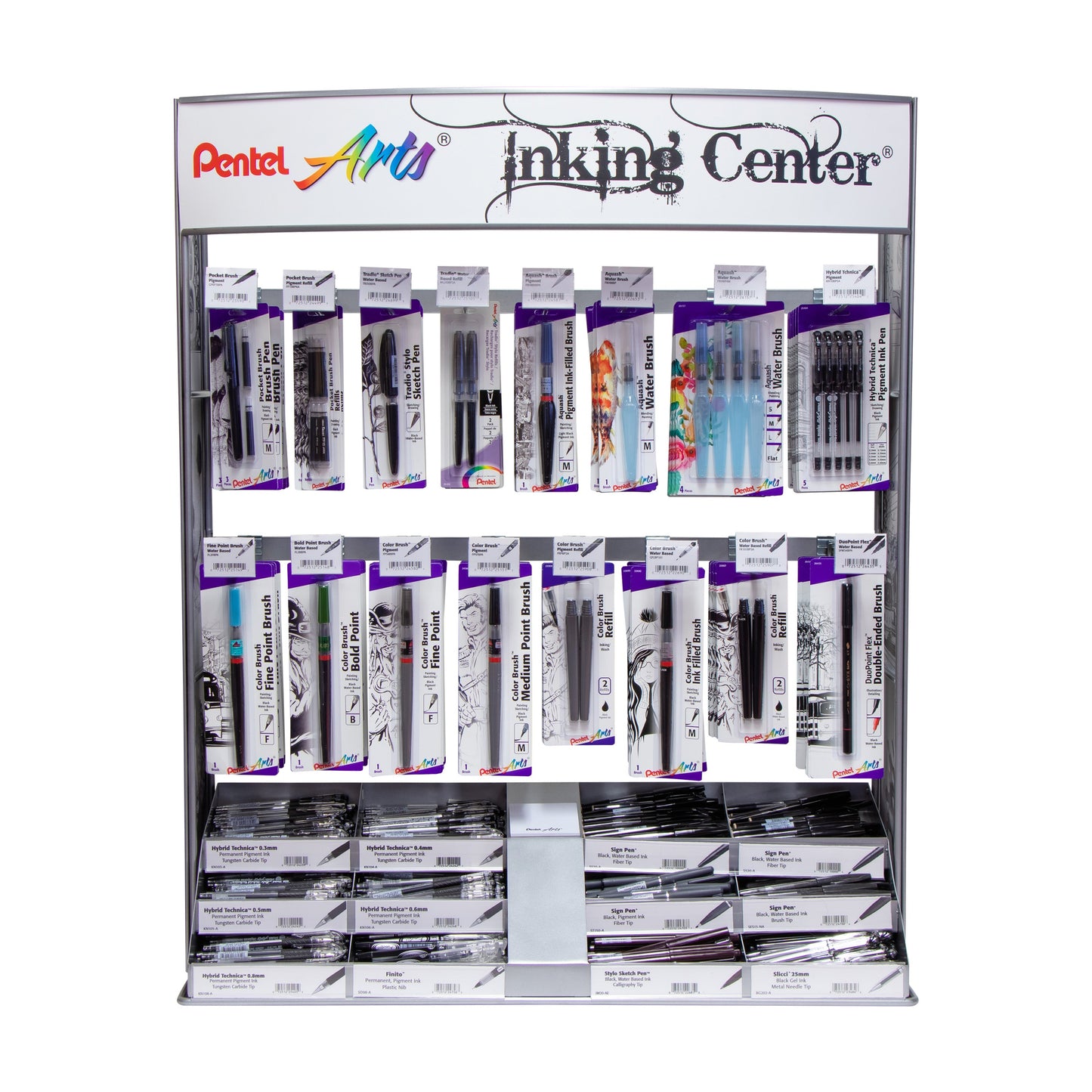 Pentel Arts 2016 Large Inking Center - 384 Pieces (IC384BPOS)