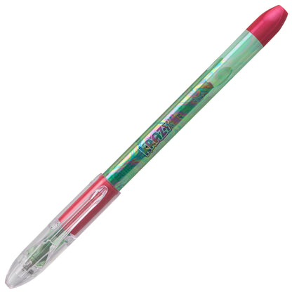 Krazy Pop Iridescent Gel Pen, (1.0mm) Bold line, Green & Metallic Red Ink (K91-DBD)