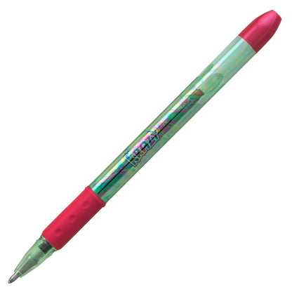 Krazy Pop Iridescent Gel Pen, (1.0mm) Bold line, Green & Metallic Red Ink (K91-DBD)