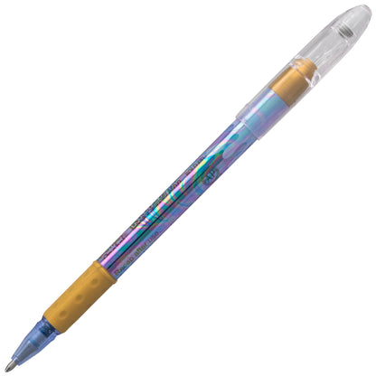 Krazy Pop Iridescent Gel Pen, (1.0mm) Bold line, Blue & Gold Ink (K91-DXC)