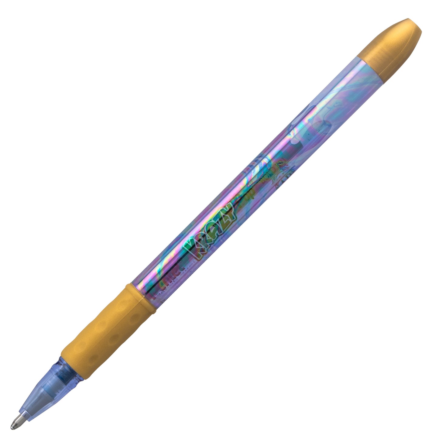 Krazy Pop Iridescent Gel Pen, (1.0mm) Bold line, Blue & Gold Ink (K91-DXC)