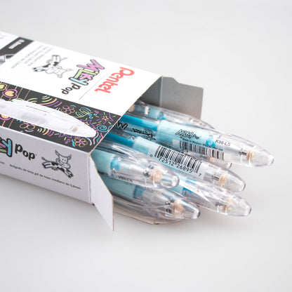 Milky Pop Pastel Gel Pen, (0.8mm) Medium Line, Sky Blue Ink (K98-LS)