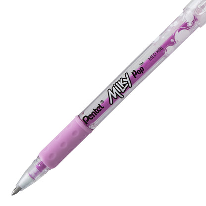 Milky Pop Pastel Gel Pen, (0.8mm) Medium Line, Violet Ink (K98-LV)