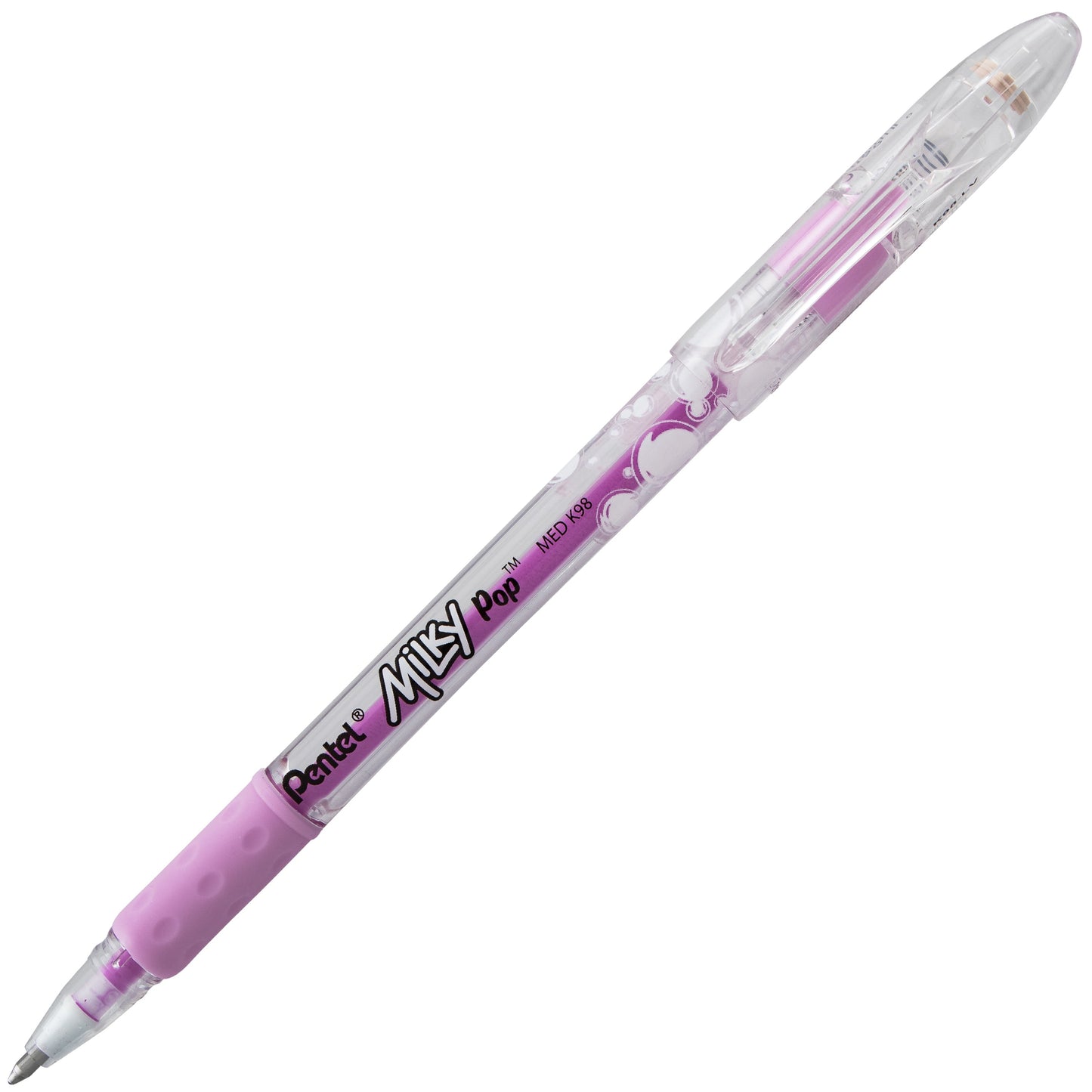 Milky Pop Pastel Gel Pen, (0.8mm) Medium Line, Violet Ink (K98-LV)