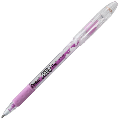 Milky Pop Pastel Gel Pen, (0.8mm) Medium Line, Violet Ink (K98-LV)