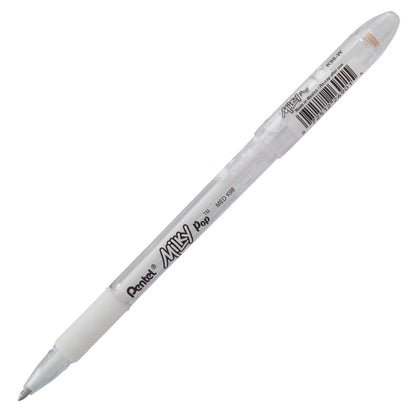 Milky Pop Pastel Gel Pen, (0.8mm) Medium Line, White Ink (K98-W)