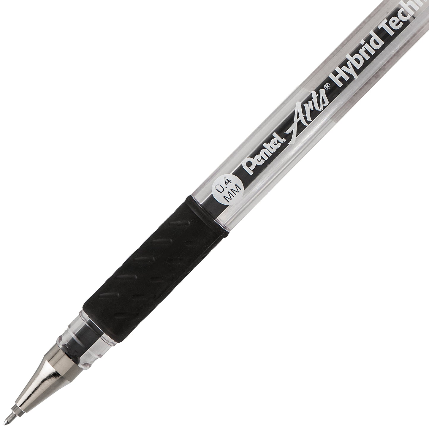 Pentel Arts Hybrid Technica (0.4mm) Gel Pen, Black Ink (KN104-A)