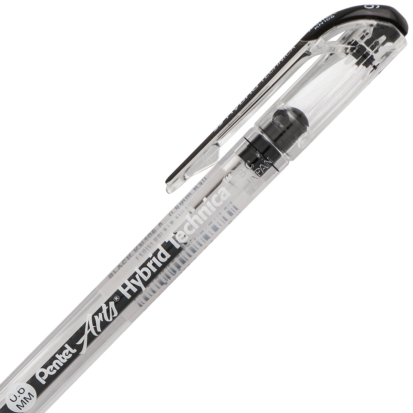 Pentel Arts Hybrid Technica (0.6mm) Gel Pen, Black Ink (KN106-A)