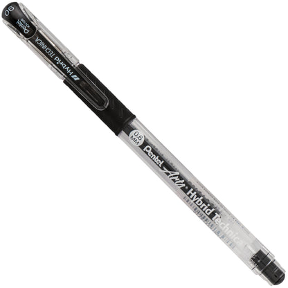 Pentel Arts Hybrid Technica (0.6mm) Gel Pen, Black Ink (KN106-A)