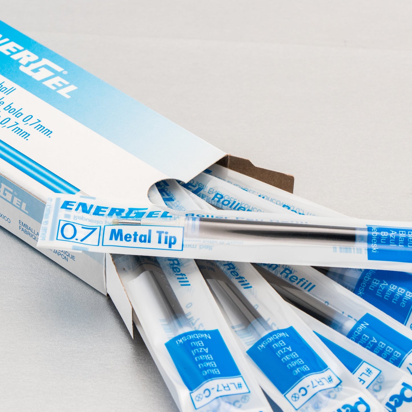 Refill Ink - For EnerGel Gel Pen, 0.7mm Metal Tip, Medium, Blue Ink (LR7-C)
