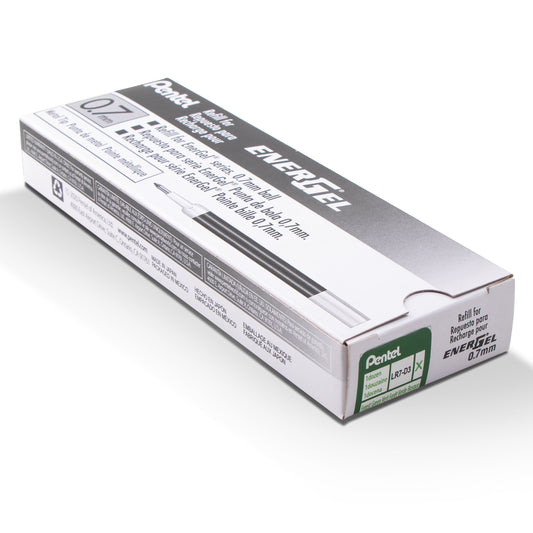 Refill Ink - For EnerGel Gel Pen, 0.7mm Metal Tip, Medium, Forest Green Ink (LR7-D3)