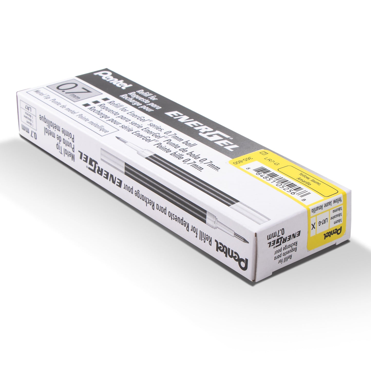Refill Ink - For EnerGel Gel Pen, 0.7mm Metal Tip, Medium, Yellow Ink (LR7-G)