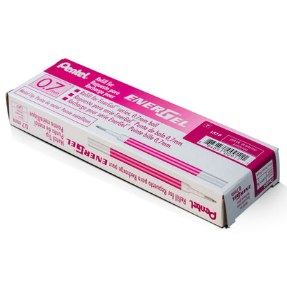 Refill Ink - For EnerGel Gel Pen, 0.7mm Metal Tip, Medium, Pink Ink (LR7-P)