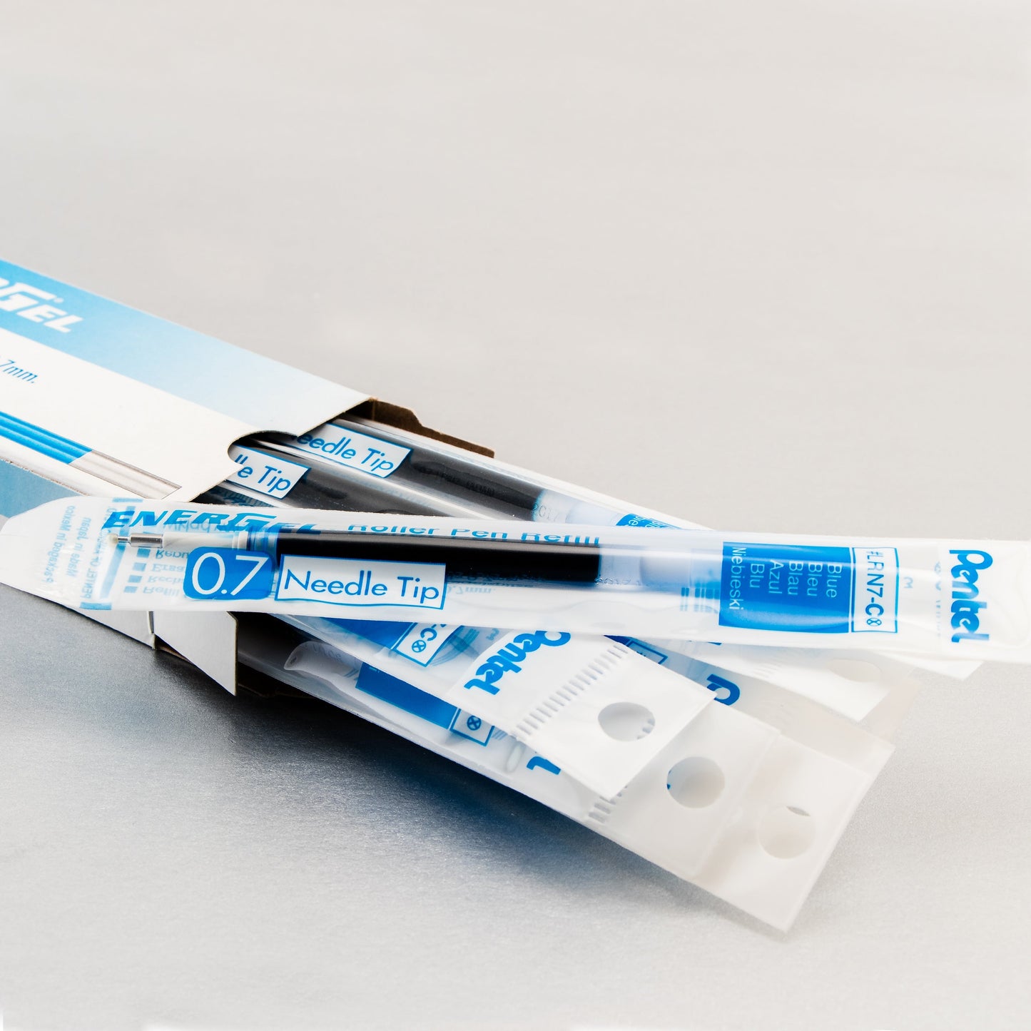 Refill Ink - For EnerGel Gel Pen 0.7mm Needle Tip, Medium, Blue Ink (LRN7-C)