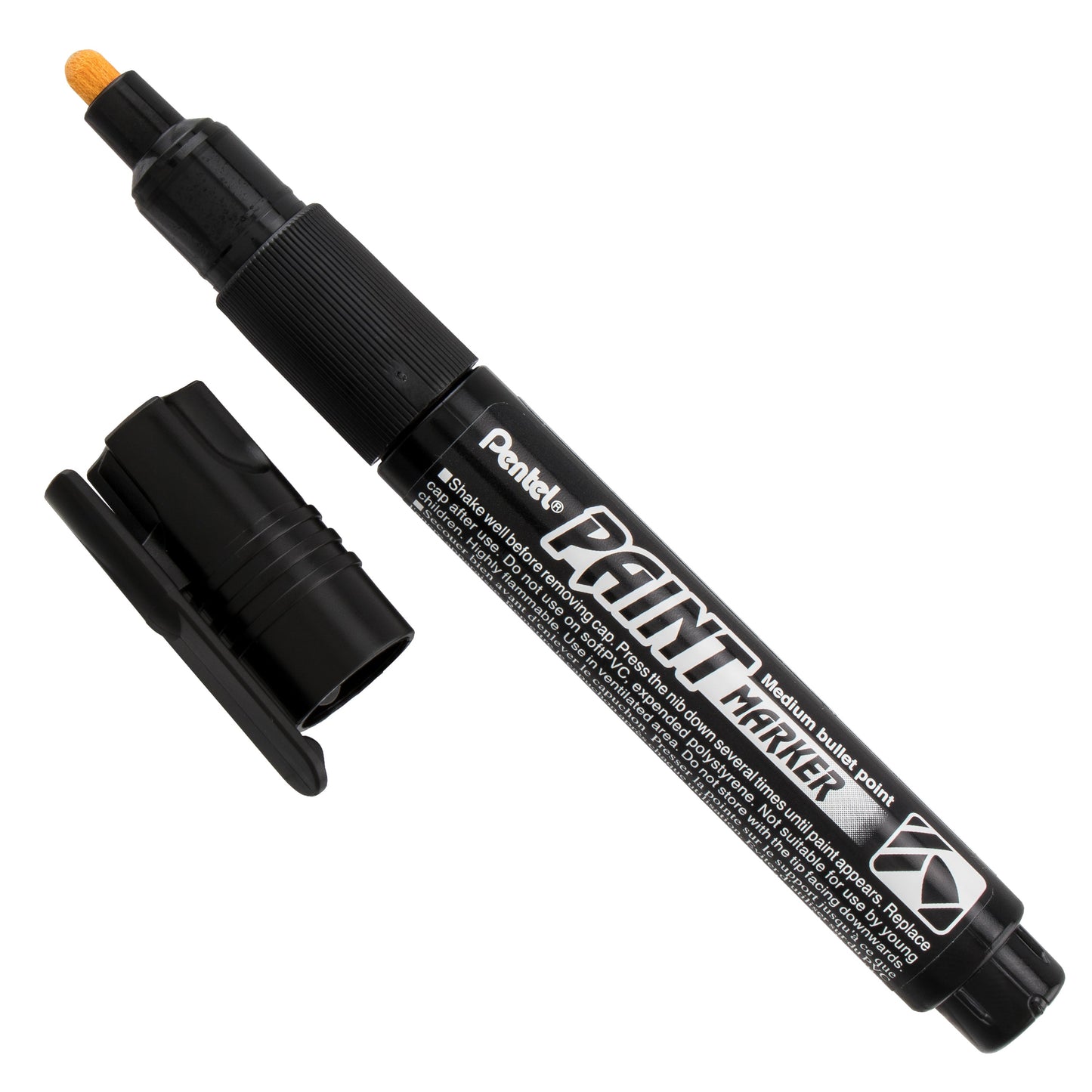 Paint Markers, Medium Bullet Point, Black Ink (MMP20-A)