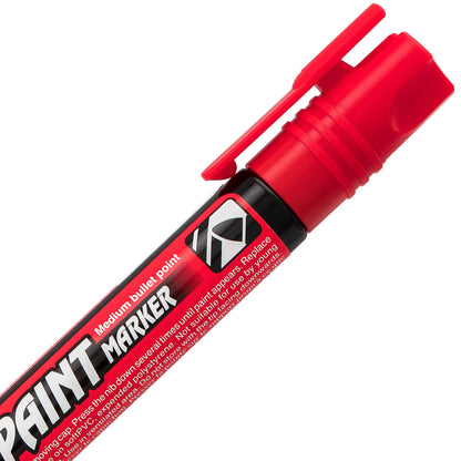 Paint Markers, Medium Bullet Point, Red Ink (MMP20-B)