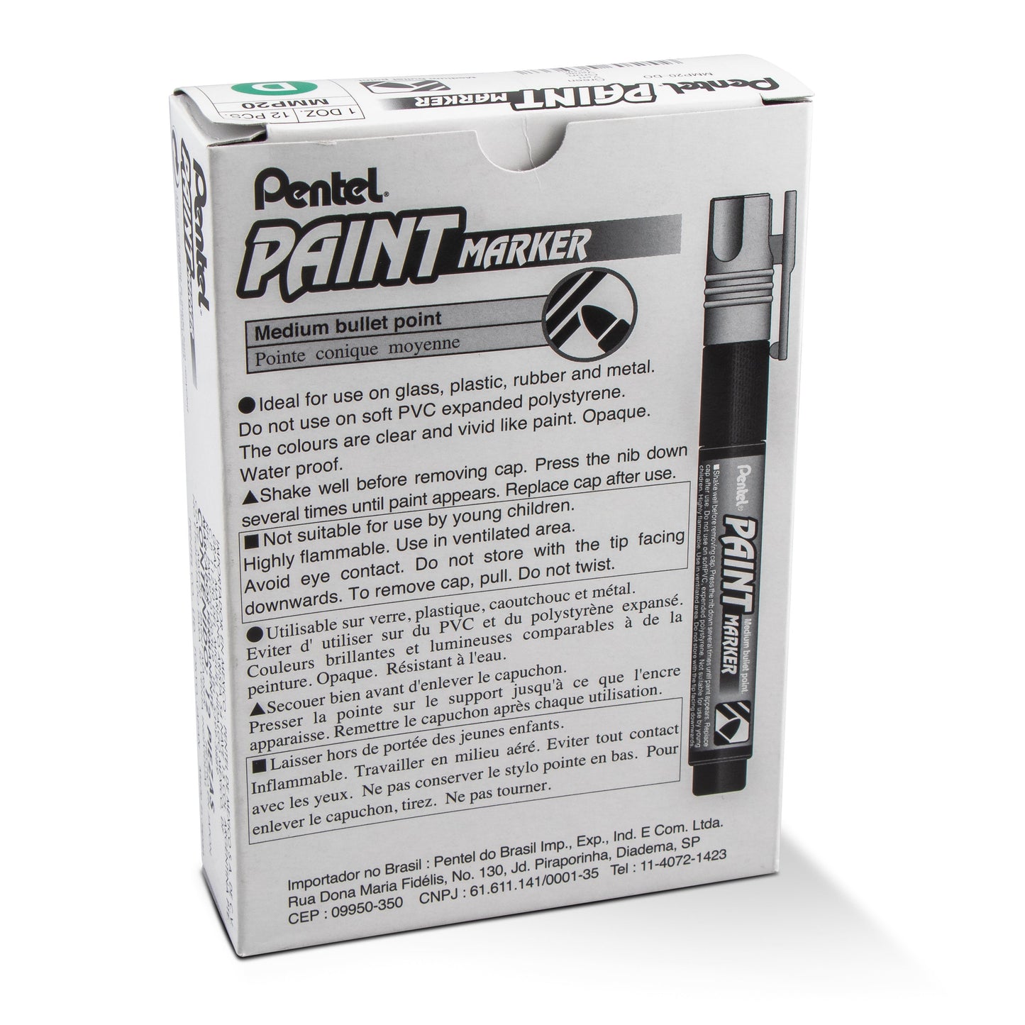 Paint Markers, Medium Bullet Point, Green Ink (MMP20-D)