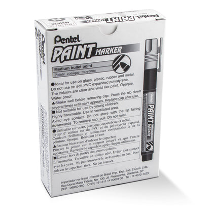 Paint Markers, Medium Bullet Point, Gray Ink (MMP20-N)