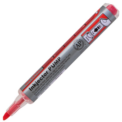 Markathon Pump Dry Erase Marker, Chisel Tip, Red Ink (MWL6SX-B)
