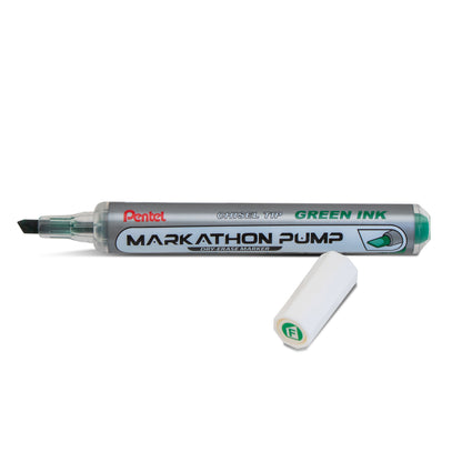 Markathon Pump Dry Erase Marker, Chisel Tip, Green Ink (MWL6SX-D)