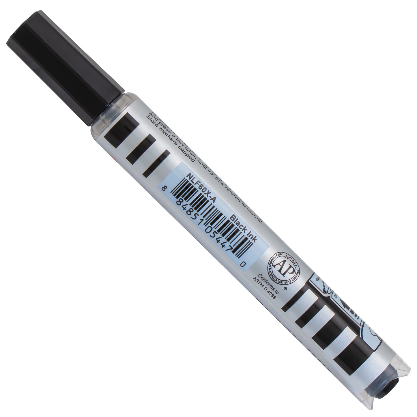 Markathon Pump Permanent Marker, Chisel Tip, Black Ink (NLF60X-A)
