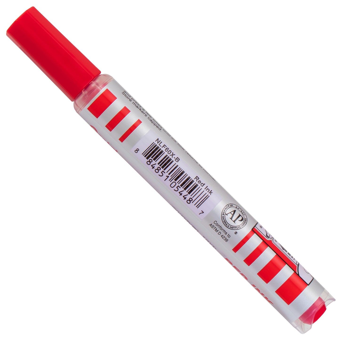 Markathon Pump Permanent Marker, Chisel Tip, Red Ink (NLF60X-B)