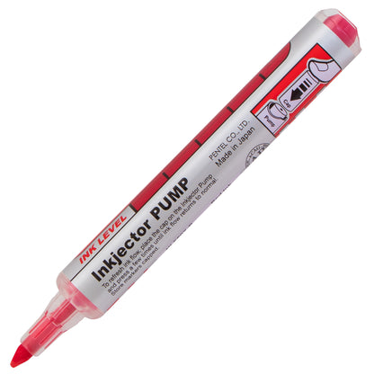 Markathon Pump Permanent Marker, Chisel Tip, Red Ink (NLF60X-B)