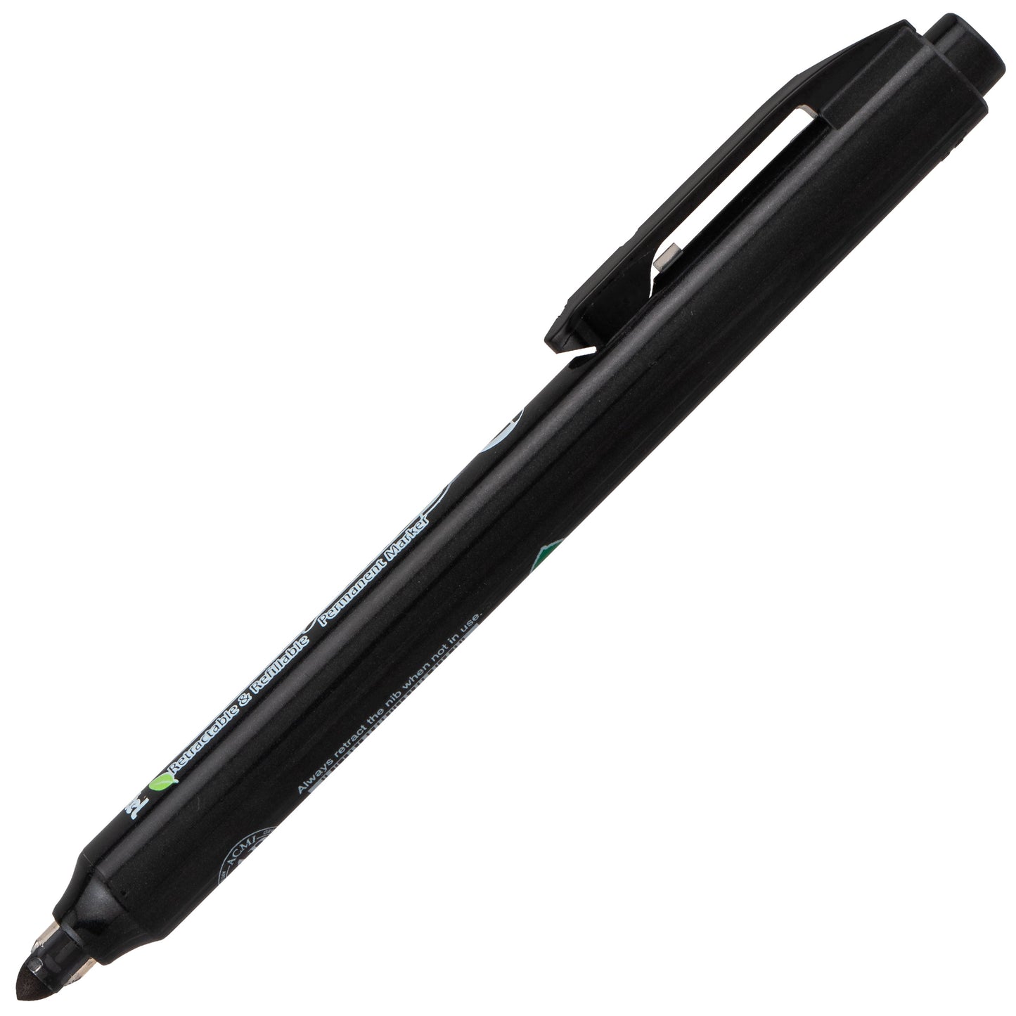 Handy-Line S Retractable Permanent Marker, Fine Bullet Tip, Black Ink (NXS15-A)