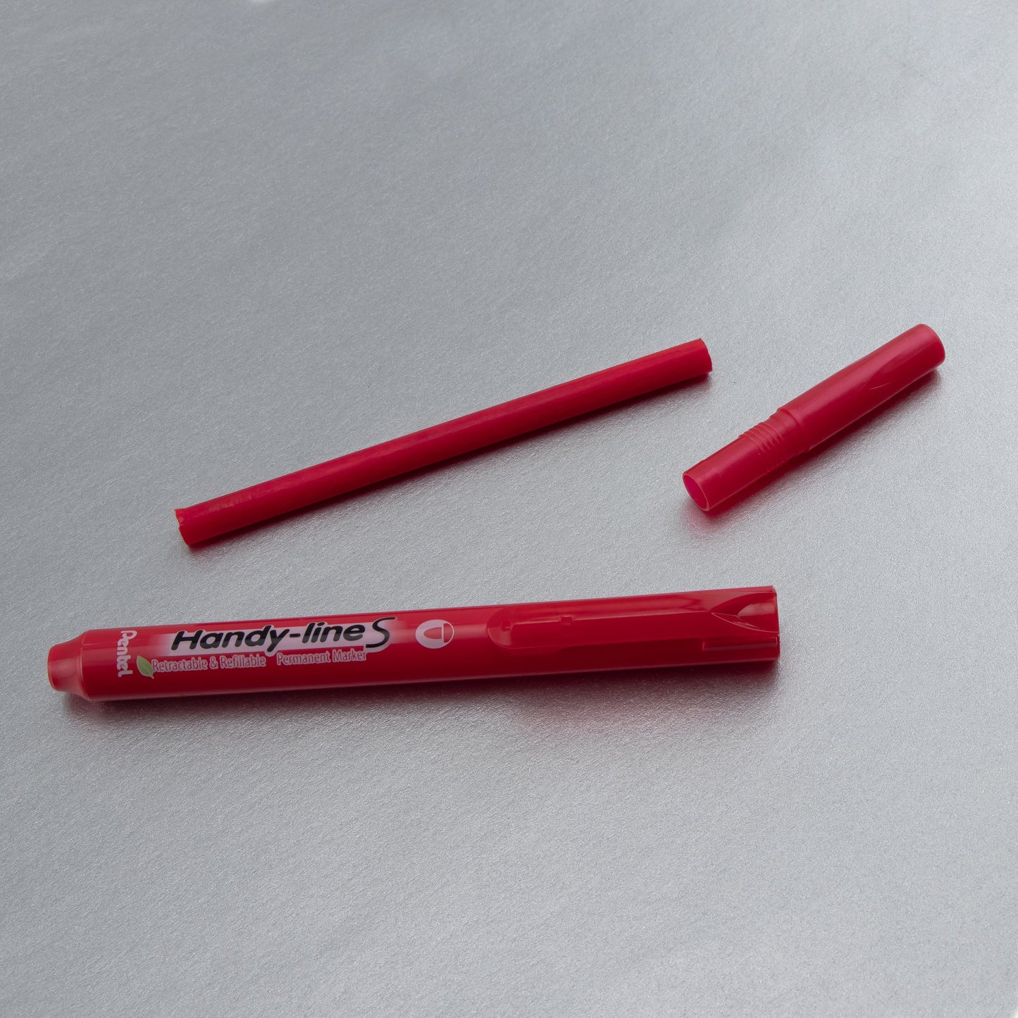 Handy-Line S Retractable  Permanent Marker, Fine Bullet Tip, Red Ink (NXS15-B)