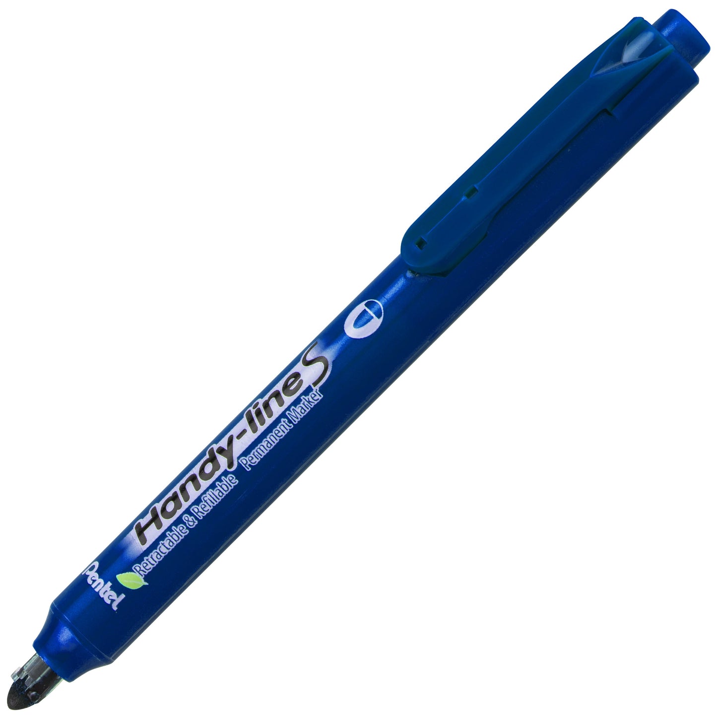 Handy-Line S Retractable  Permanent Marker, Fine Bullet Tip, Blue Ink (NXS15-C)
