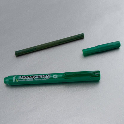 Handy-Line S Retractable  Permanent Marker, Fine Bullet Tip, Green Ink (NXS15-D)