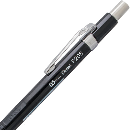 Pentel Sharp Mechanical Pencil (0.5mm), Black Barrel (P205A)