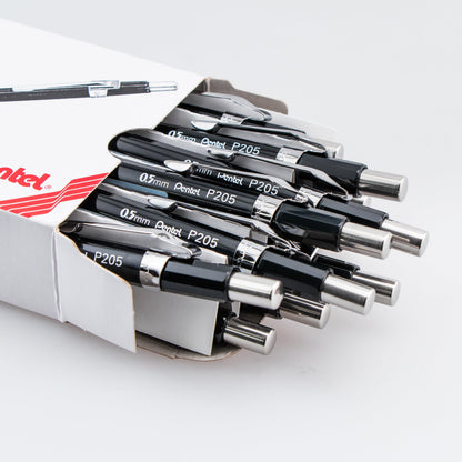 Pentel Sharp Mechanical Pencil (0.5mm), Black Barrel (P205A)