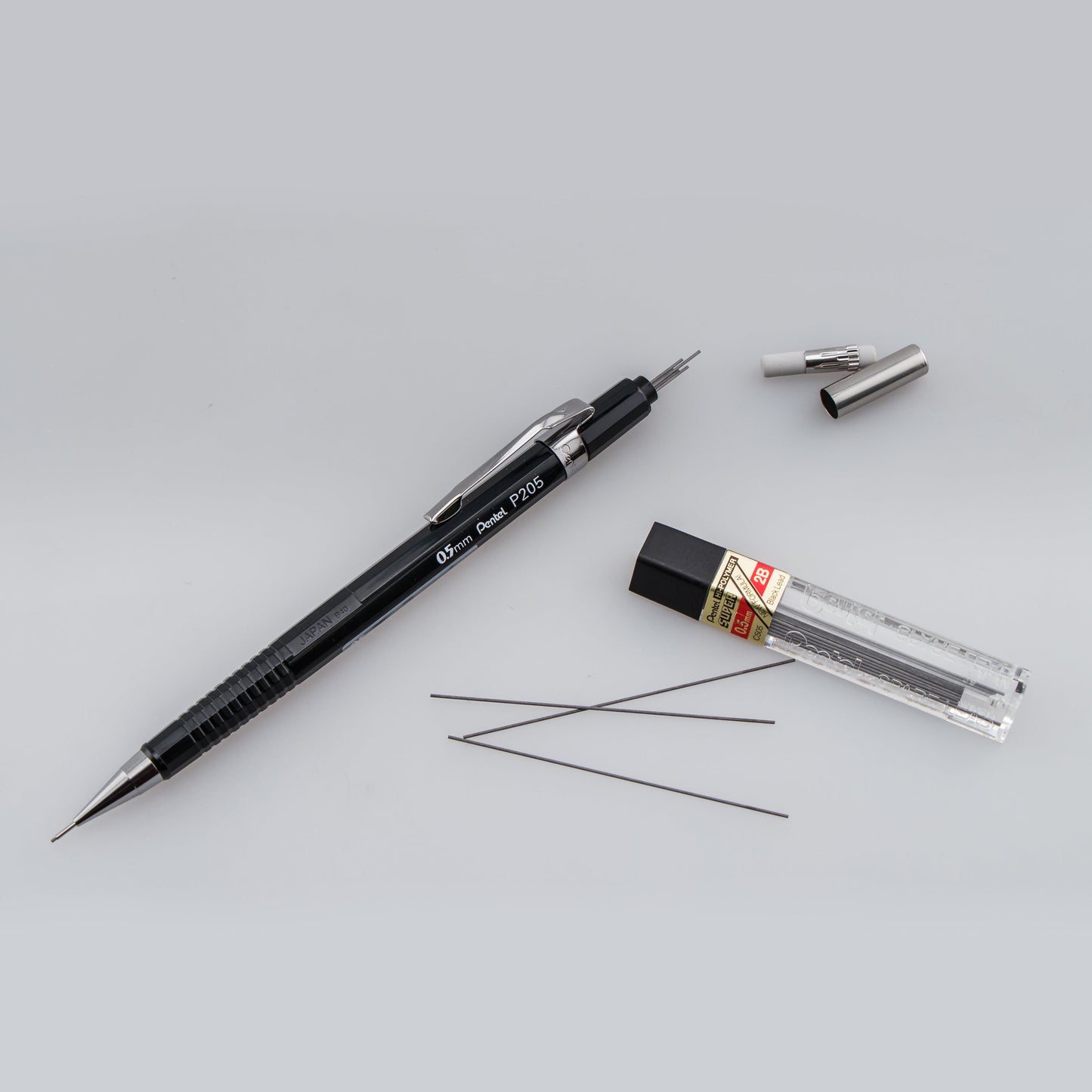 Pentel Sharp Mechanical Pencil (0.5mm), Black Barrel (P205A)