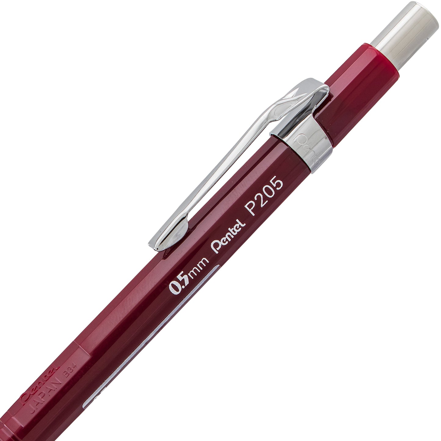 Pentel Sharp Mechanical Pencil (0.5mm), Red Barrel (P205B)