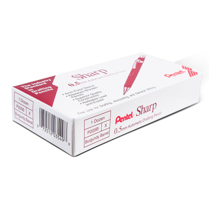 Pentel Sharp Mechanical Pencil (0.5mm), Red Barrel (P205B)
