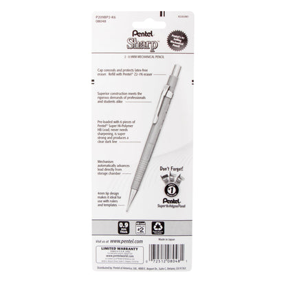 Sharp Mechanical Pencil (0.9mm) 2-Pk (P209BP2-K6)